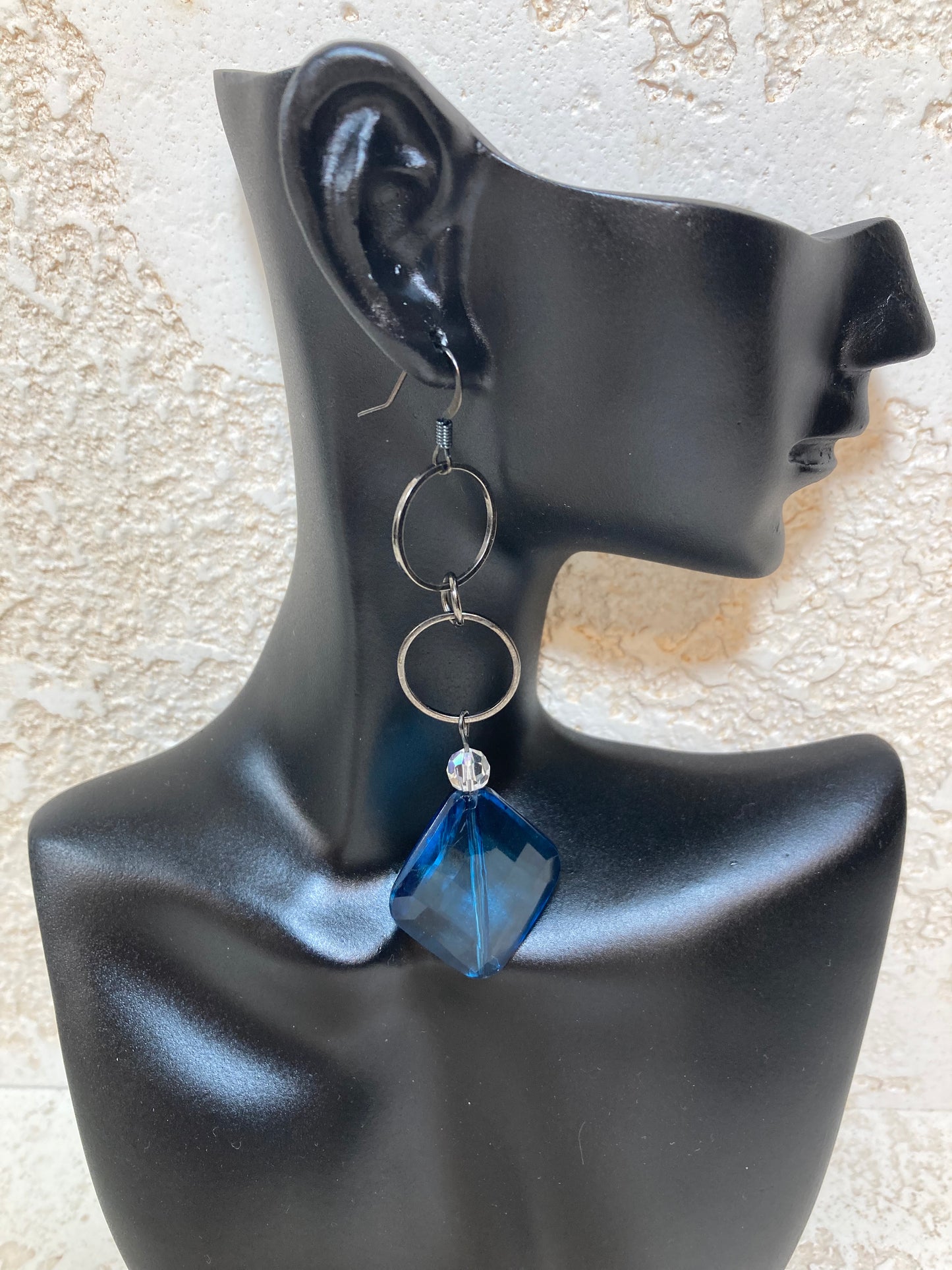 Aqua Circles Earrings