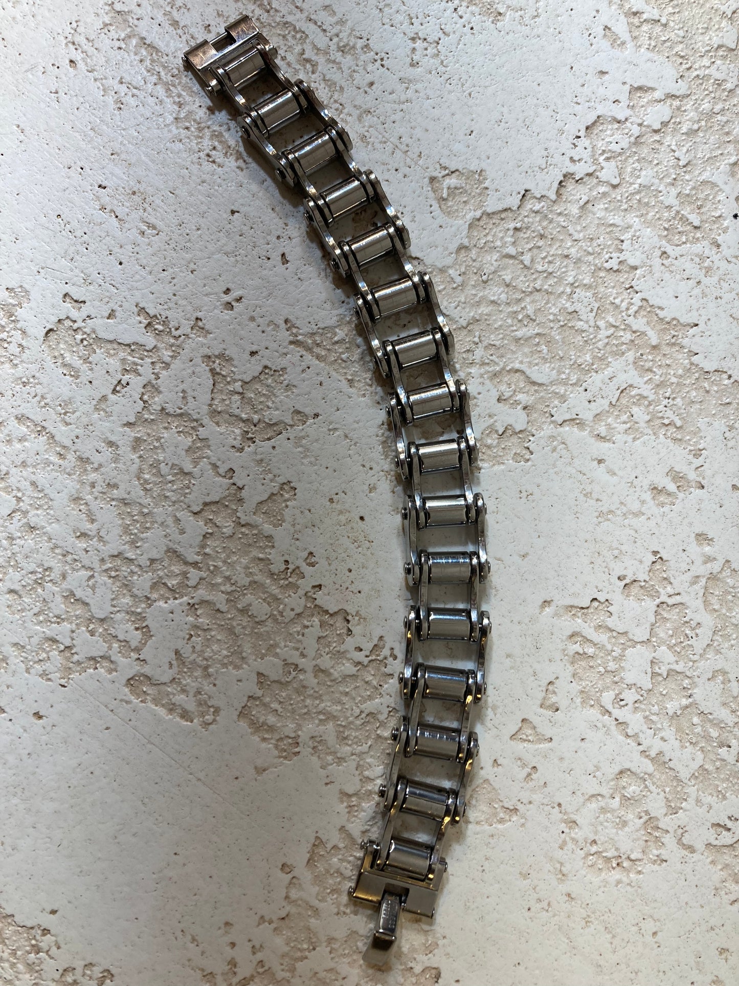 Silver Bike Chain Bracelet
