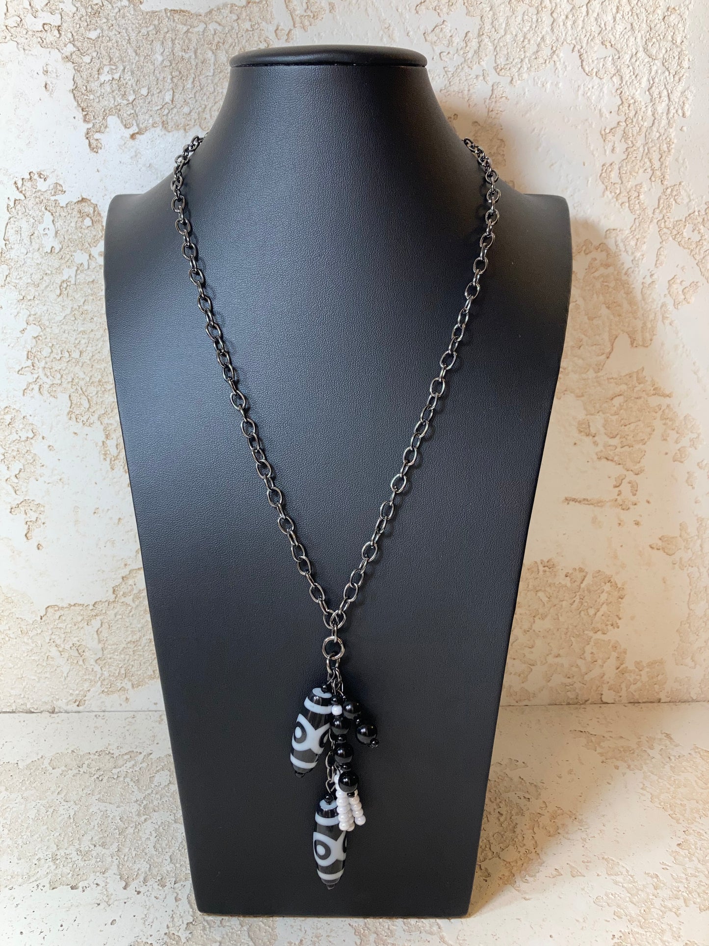 Black and White Safari Necklace