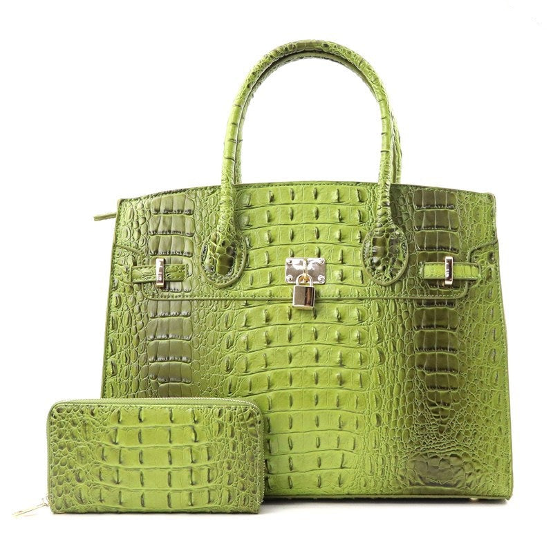 Tamara 3Pc. Satchel Set-Olive Handbag